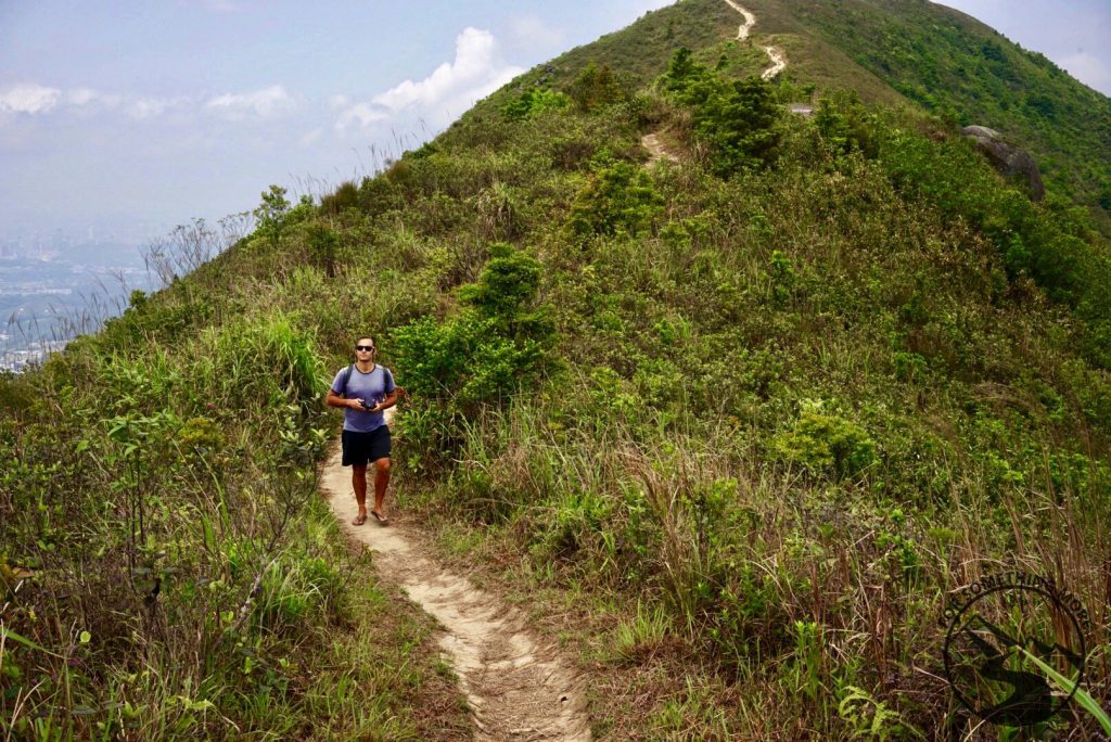 man hiking on Tai To Yan